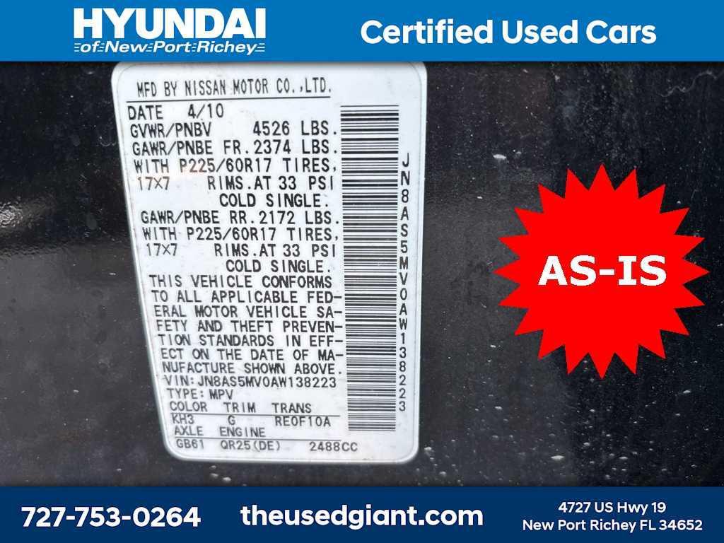 used 2010 Nissan Rogue car, priced at $1,499