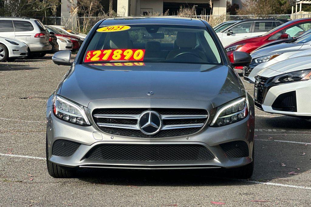 used 2021 Mercedes-Benz C-Class car, priced at $22,000