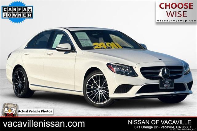 used 2021 Mercedes-Benz C-Class car, priced at $23,500