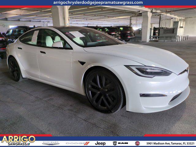 used 2021 Tesla Model S car, priced at $58,500