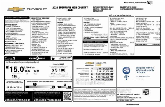 used 2024 Chevrolet Suburban car, priced at $80,999