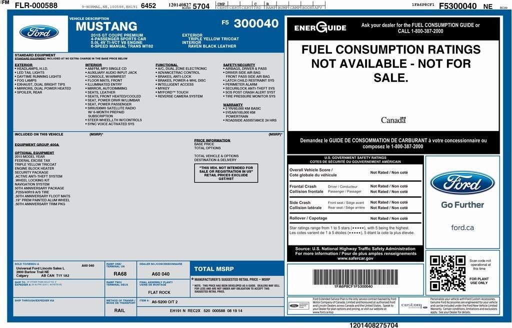 used 2015 Ford Mustang car, priced at $32,499