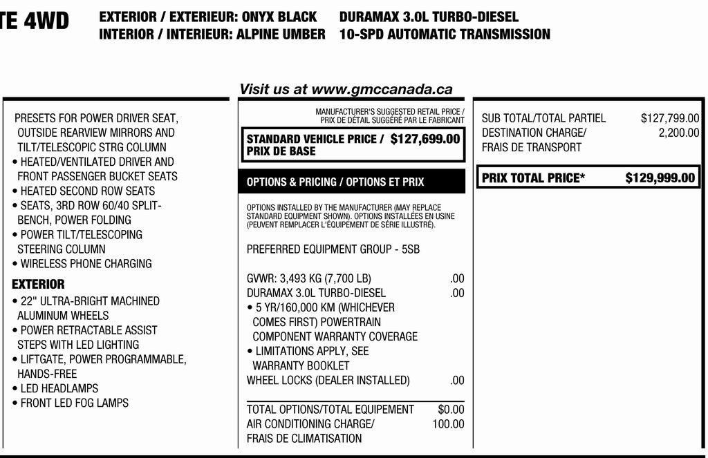 used 2024 GMC Yukon car, priced at $86,928