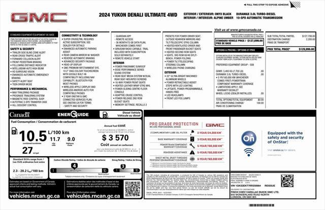 used 2024 GMC Yukon car, priced at $86,928