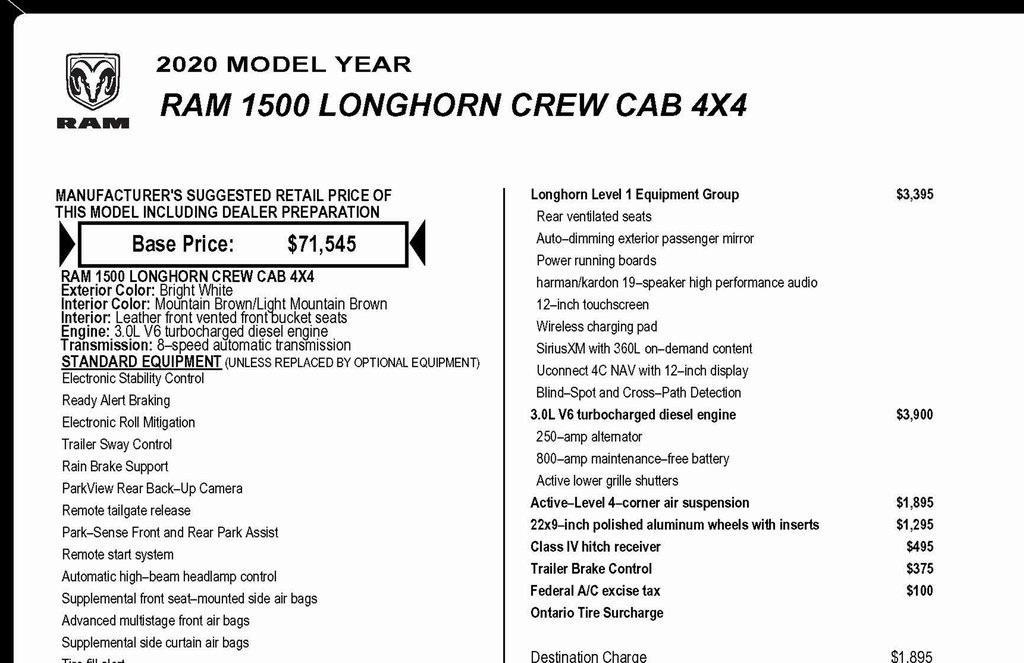 used 2020 Ram 1500 car, priced at $34,899