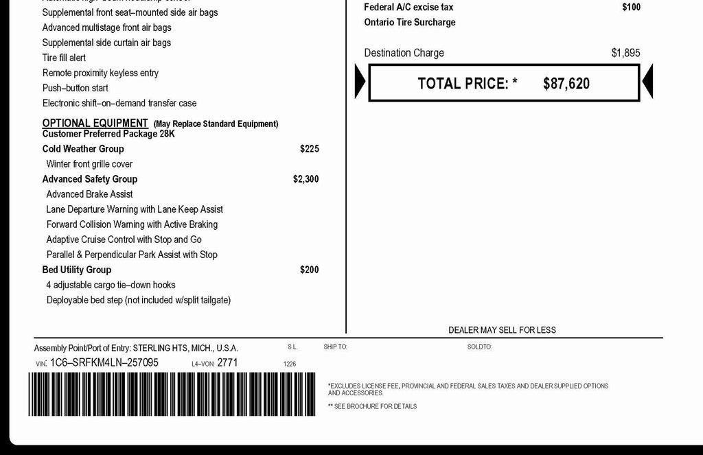 used 2020 Ram 1500 car, priced at $34,899