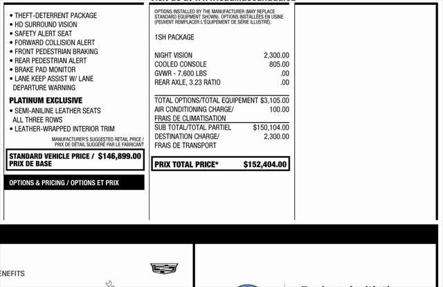 used 2024 Cadillac Escalade car, priced at $99,169
