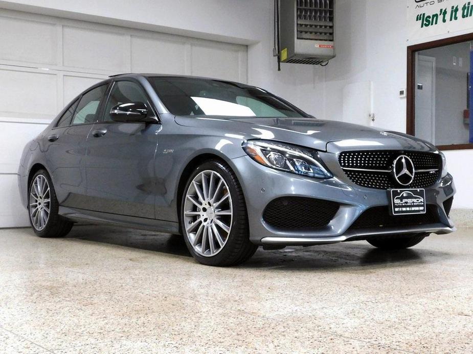 used 2018 Mercedes-Benz AMG C 43 car, priced at $34,999