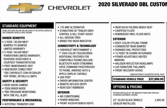 used 2020 Chevrolet Silverado 1500 car, priced at $31,936