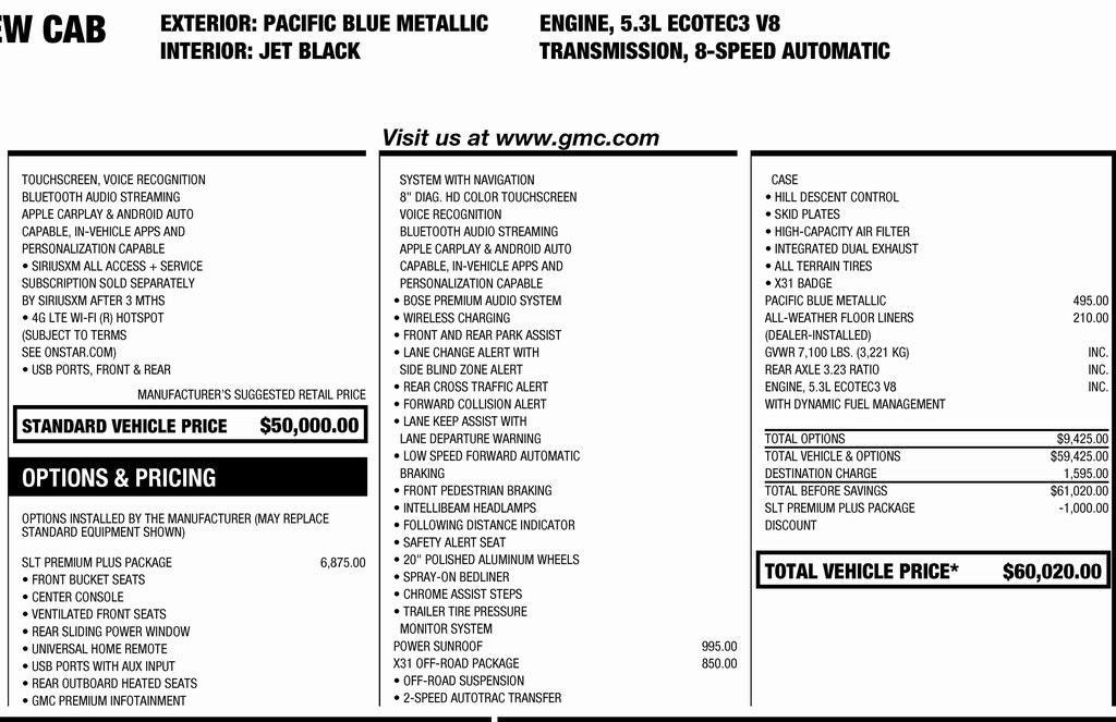 used 2019 GMC Sierra 1500 car, priced at $24,654