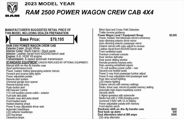 used 2023 Ram 2500 car, priced at $59,921