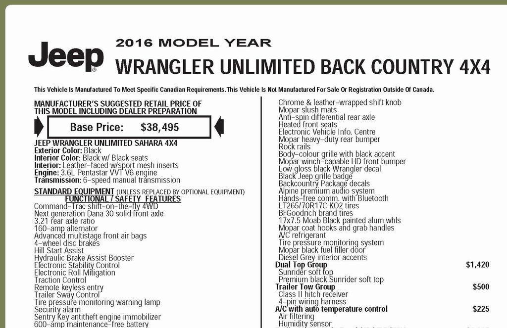 used 2016 Jeep Wrangler Unlimited car, priced at $20,575