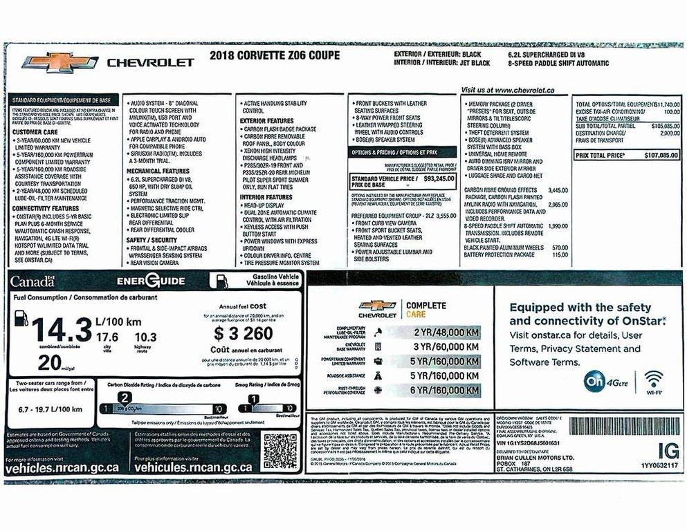 used 2018 Chevrolet Corvette car, priced at $74,599