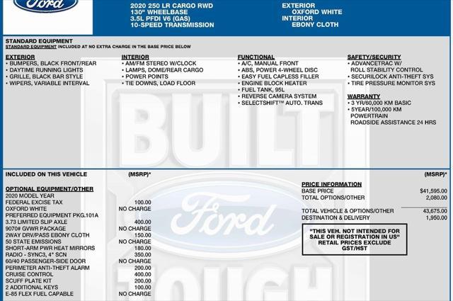 used 2020 Ford Transit-250 car, priced at $23,859