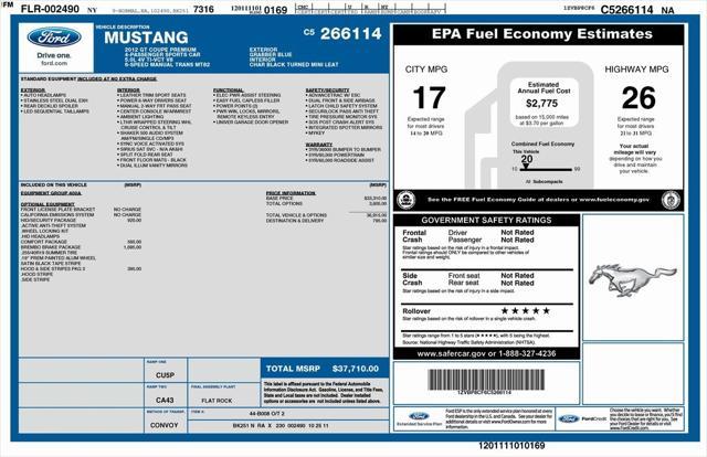 used 2012 Ford Mustang car, priced at $27,900