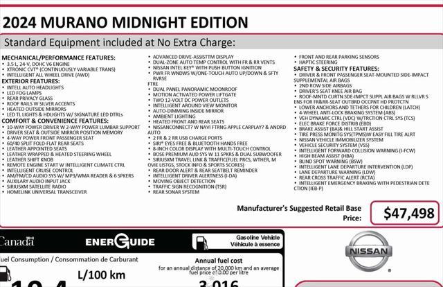 used 2024 Nissan Murano car, priced at $36,690