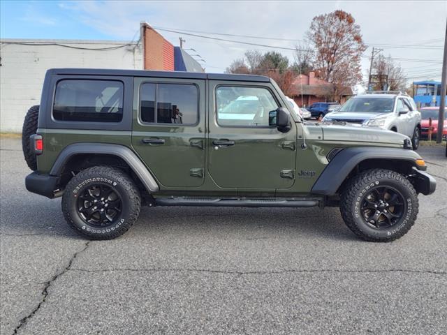 used 2021 Jeep Wrangler car, priced at $33,100