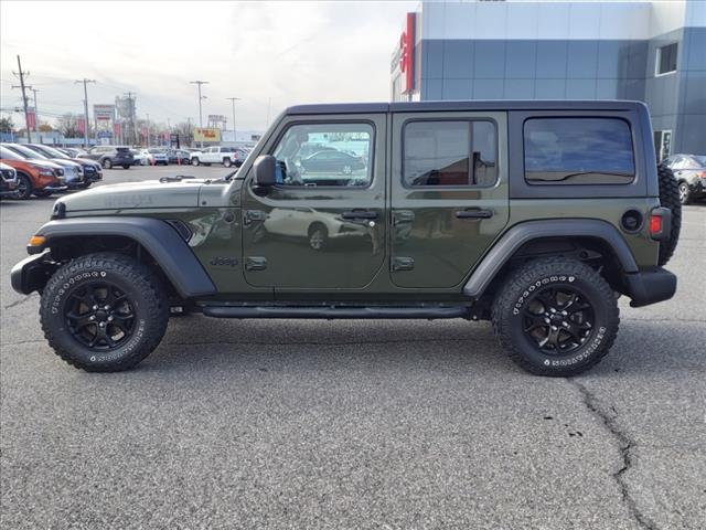 used 2021 Jeep Wrangler car, priced at $33,100