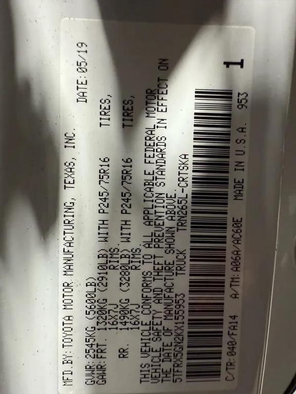 used 2019 Toyota Tacoma car, priced at $16,495