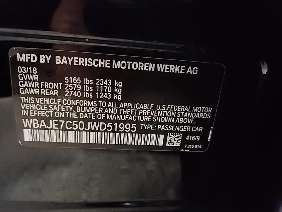 used 2018 BMW 540 car, priced at $14,495