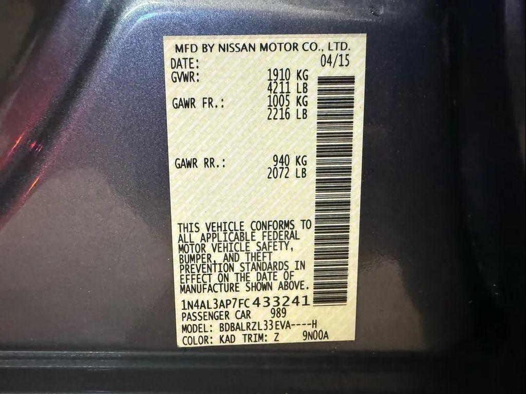 used 2015 Nissan Altima car, priced at $5,495