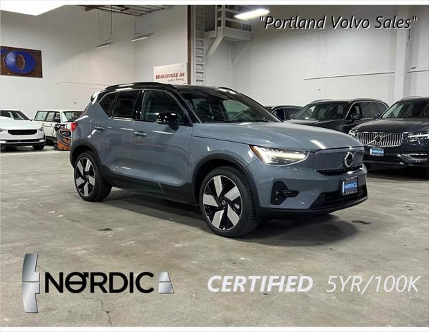 used 2023 Volvo XC40 Recharge Pure Electric car, priced at $33,800