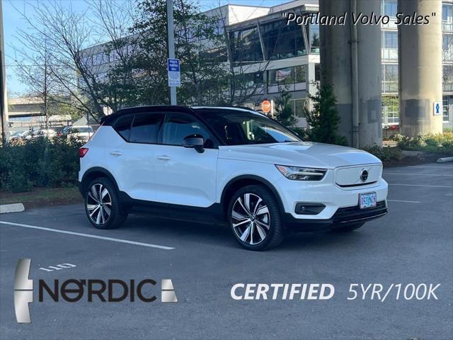 used 2021 Volvo XC40 Recharge Pure Electric car, priced at $29,600