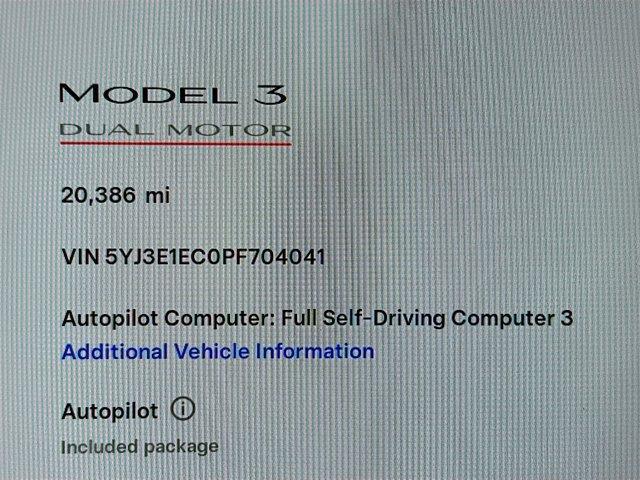 used 2023 Tesla Model 3 car, priced at $32,993