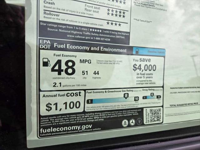new 2025 Toyota Corolla Hybrid car, priced at $28,882