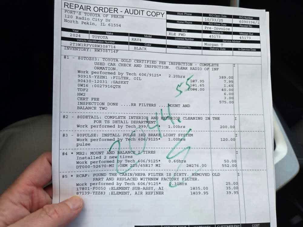 used 2024 Toyota RAV4 car, priced at $28,750