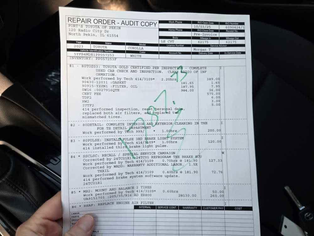 used 2023 Toyota Corolla car, priced at $20,000