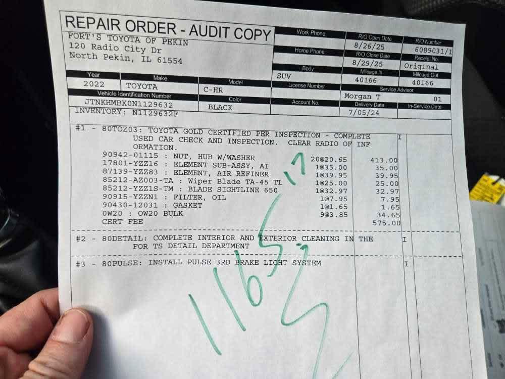 used 2022 Toyota C-HR car, priced at $26,500