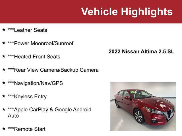 used 2022 Nissan Altima car, priced at $18,500