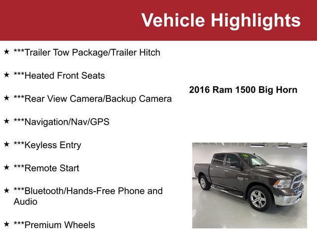 used 2016 Ram 1500 car, priced at $19,500