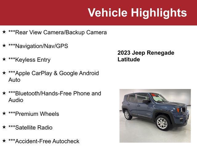 used 2023 Jeep Renegade car, priced at $20,000