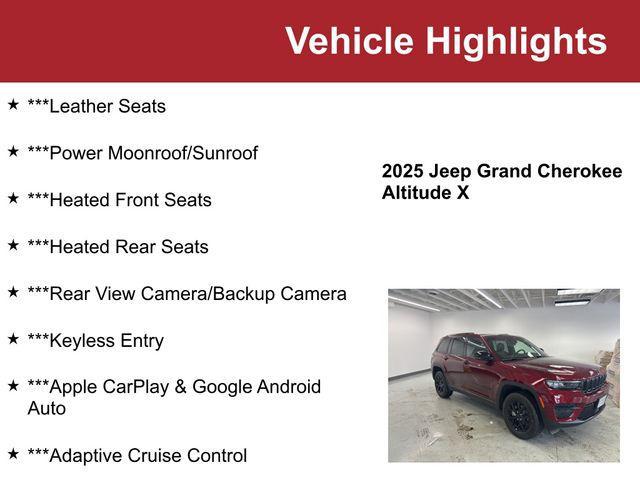 used 2025 Jeep Grand Cherokee car, priced at $39,000