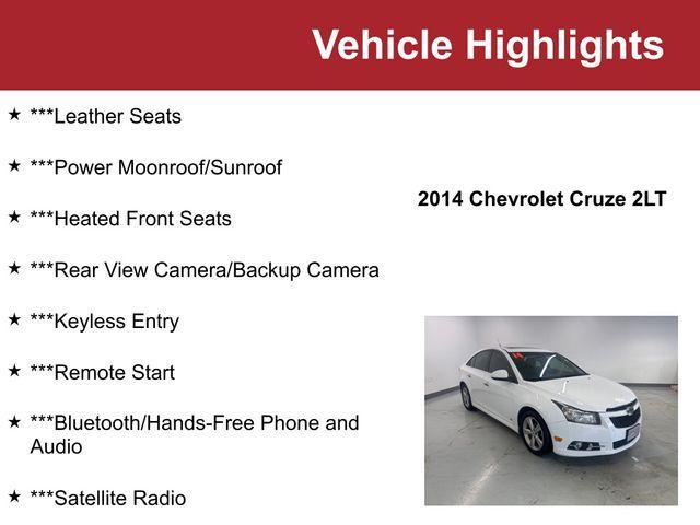 used 2014 Chevrolet Cruze car, priced at $5,000