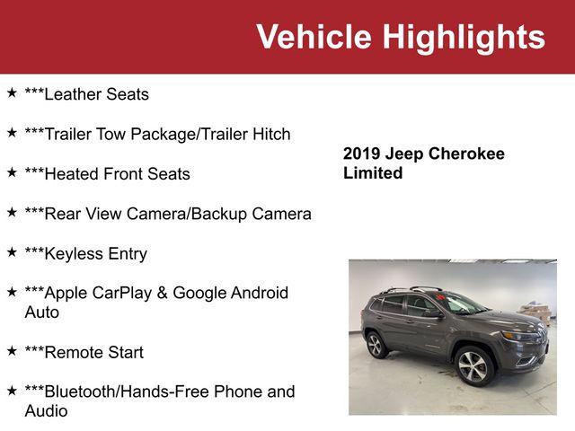 used 2019 Jeep Cherokee car, priced at $17,000