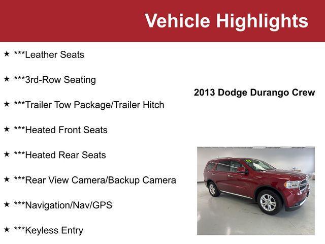 used 2013 Dodge Durango car, priced at $5,750