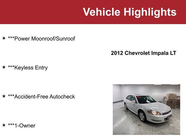 used 2012 Chevrolet Impala car, priced at $5,000