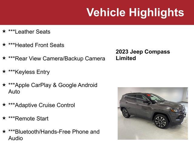 used 2023 Jeep Compass car, priced at $24,500