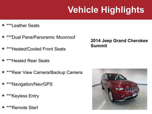 used 2014 Jeep Grand Cherokee car, priced at $17,500