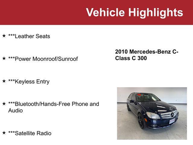used 2010 Mercedes-Benz C-Class car, priced at $6,000