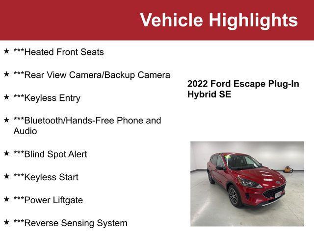 used 2022 Ford Escape car, priced at $19,500