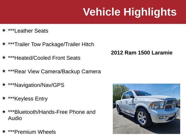 used 2012 Ram 1500 car, priced at $13,500