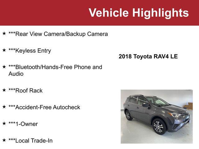 used 2018 Toyota RAV4 car, priced at $18,000