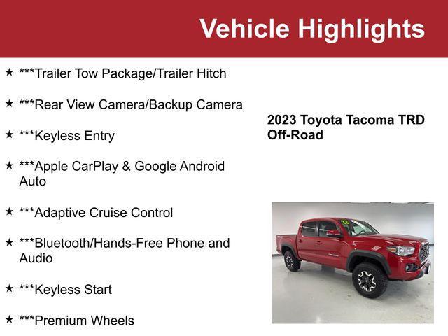 used 2023 Toyota Tacoma car, priced at $36,000