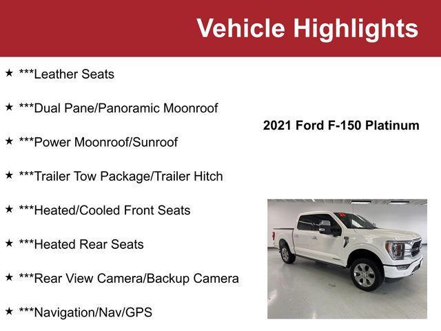 used 2021 Ford F-150 car, priced at $39,500