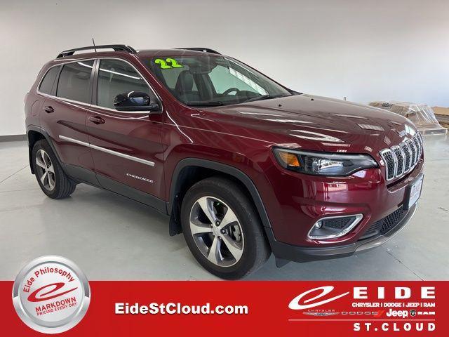 used 2022 Jeep Cherokee car, priced at $26,500