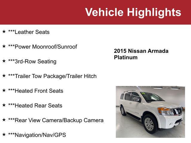 used 2015 Nissan Armada car, priced at $16,000
